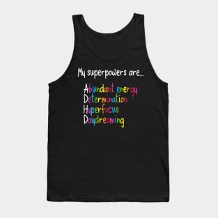 ADHD Superpowers Tank Top